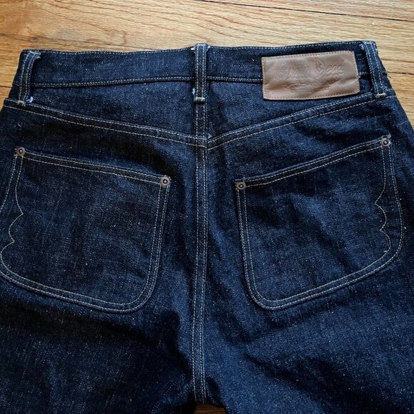 Brain Dead Type 00 15.5oz Selvedge Denim Jeans Indigo Wide Relaxed Mens - Picture 4 of 12